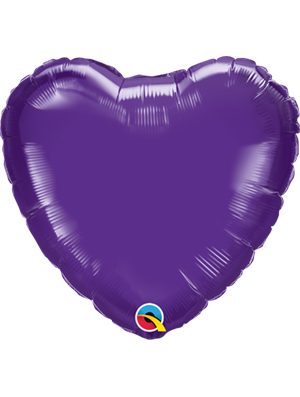 Globo foil corazón Quartz Purple