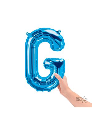 Globo foil letra G pequeña color Azul