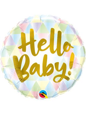 Globo foil Hello Baby!