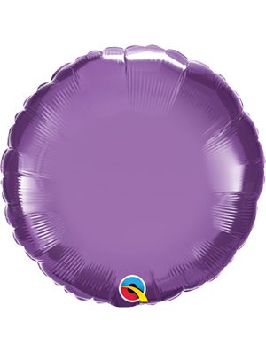 Globo foil redondo Chrome Purple