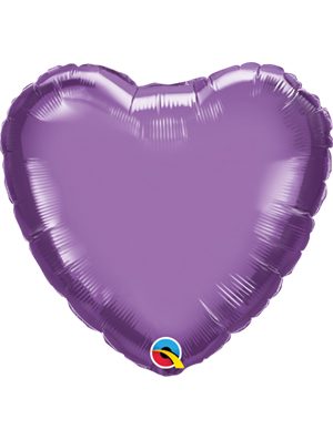 Globo foil corazón Chrome Purple
