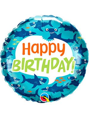 Globo foil Birthday Fun Sharks