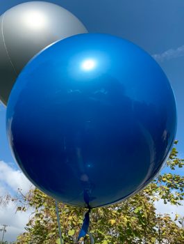 Burbuja Especial Deco metálico azul 18
