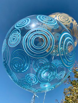 Burbuja Especial Deco circulo azul 20