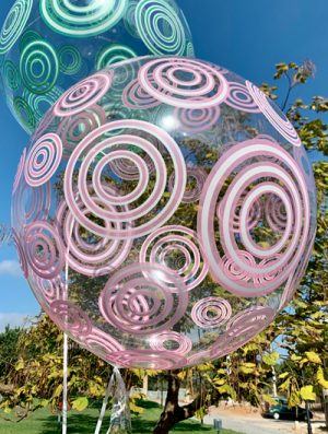 Burbuja Especial Deco circulo rosa 20"