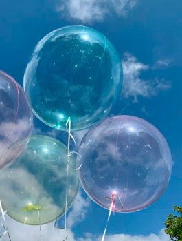 Burbuja Especial Deco cristal verde 18