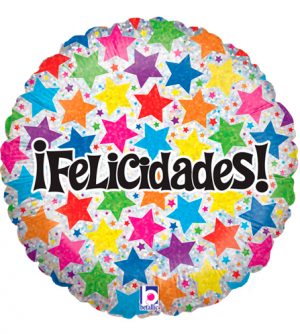 Globo foil Felicidades Estrellas