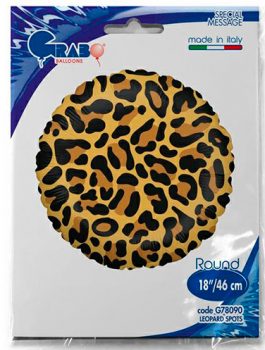 Globo foil leopardo