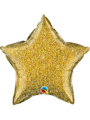 Globo foil estrella Glittergraphic Gold