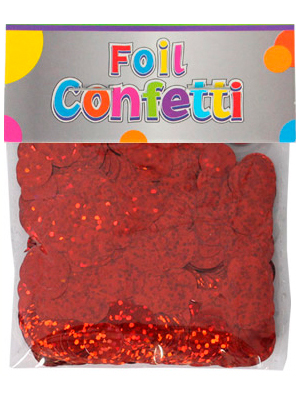 Confetti Holografíco metálico Rojo 10mm