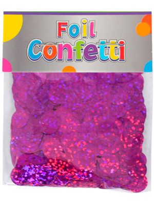 Confetti Holográfico metálico Fucsia 10mm