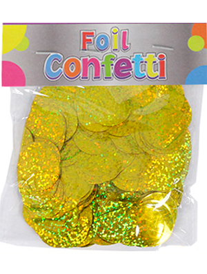 Confetti Holográfico metálico Oro 25mm