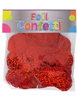 Confetti Holográfico metálico Rojo 25mm