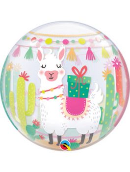 Globo bubble Llama Birthday Party