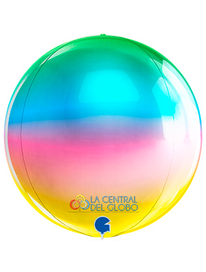 Esfera foil Rainbow 15" 38 cms.