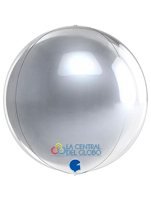 Esfera foil Plata 15" 38 cms.