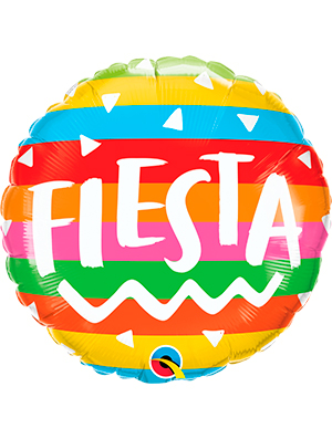 Globo foil Fiesta Rainbow Stripes