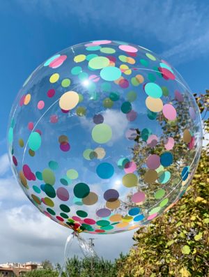 Burbuja Especial Deco confeti multicolor 18"