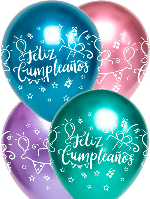 Globos 40 globos de látex con globos de feliz cumpleaños globos