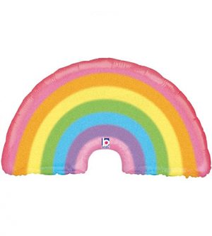 Globo foil arcoiris pastel