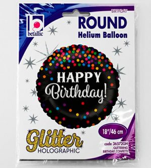 Globo foil Feliz Cumpleaños Glitter