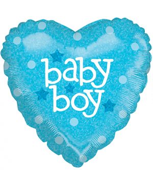 Globo foil corazón baby Boy