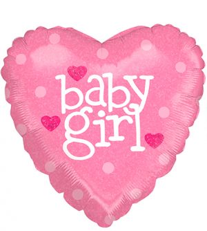 Globo foil corazón baby Girl