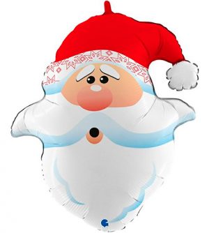 Globo foil cabeza Santa Claus