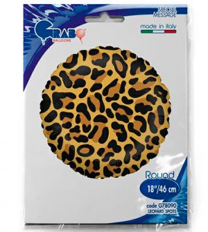 Globo foil leopardo
