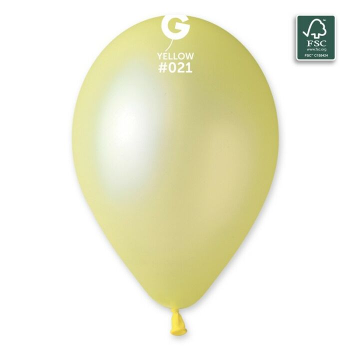 100 fsc certified nrl balloons yellow