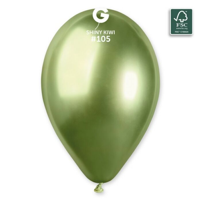 100 fsc certified nrl balloons shiny kiwi