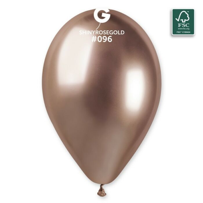 100 fsc certified nrl balloons shiny rosegold