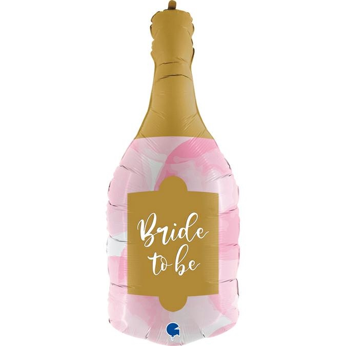 Globo foil botella Champan Bride To Be 91 cms. Grabo