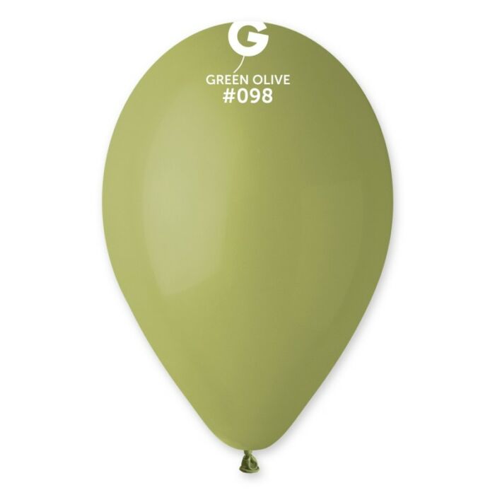 Globo de látex verde oliva Gemar