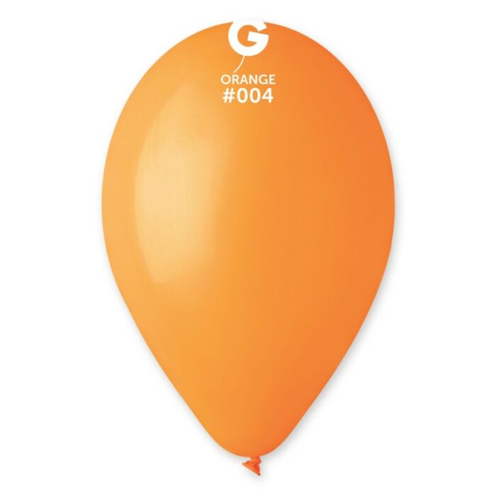 Globo de látex naranja Gemar