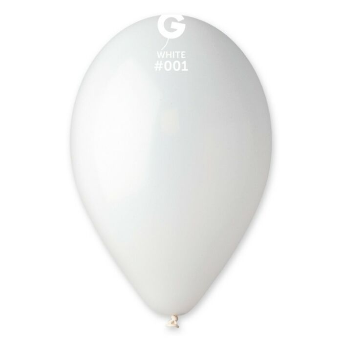 Globo de látex blanco Gemar