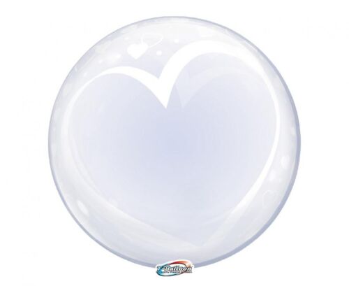 Globo Deco Bubble Burbuja Corazones T-Balloon 400 mm/ 10 uds.